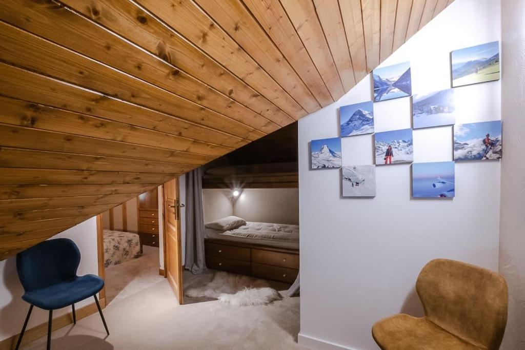 Bel Appartement Entier En Style Chalet A Chamonix Exterior foto